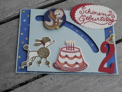 Kullerkarte, Nostalgischer Geburtstag, Geburtstagskreation, Stampin' Up, Kuestenstempel.blog