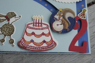 Kullerkarte, Nostalgischer Geburtstag, Geburtstagskreation, Stampin' Up, Große Zahlen, Kuestenstempel.blog