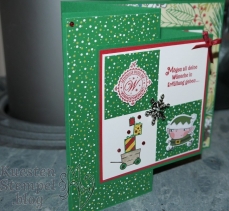 Weihnachtswerkstatt, Weg zum Weihnachtsmann, Double Joy Z Fold Card, Weihnachten, Schneeflocke, Stampin`Up, Kuestenstempel.blog